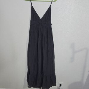 Elegant Gray Maxi Dress